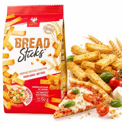 Crazy Bakary BREAD STCKS PRZEKĄSKA Z PIECZYWA O SMAKU PIZZY
