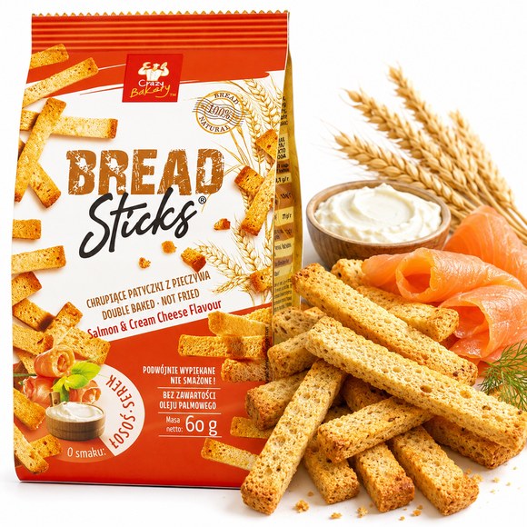 Crazy Bakary BREAD STICKS PRZEKĄSKA Z PIECZYWA smak