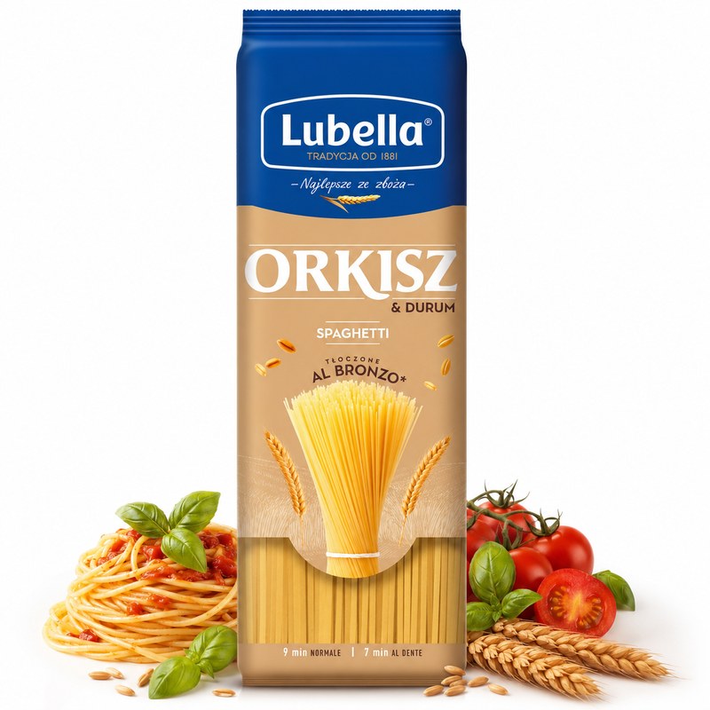 Lubella MAKARON ORKISZ ORKISZOWY z orkiszem i semoliną