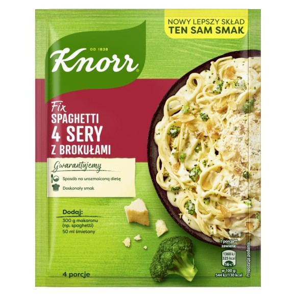 Knorr FIX 4 SERY Z BROKUŁAMI 39g KRÓTKA DATA