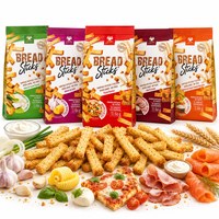 Bread Sticks PRZEKĄSKA Z PIECZYWA MIX 5 SMAKÓW 60g x5 =