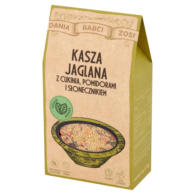 DANIA BABCI ZOSI - KASZA jaglana z cukinią, pomidorami i