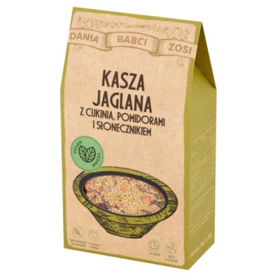 DANIA BABCI ZOSI - KASZA jaglana z cukinią, pomidorami i