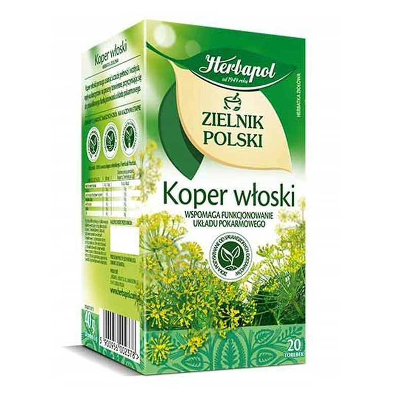 Herbapol ZIELNIK POLSKI KOPER WŁOSKI herbatka ziołowa KOLKI