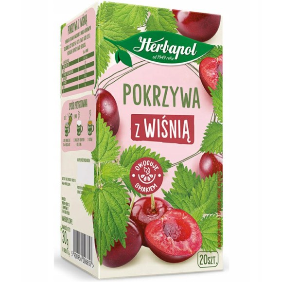 Herbapol POLSKI ZIELNIK POKRZYWA Z WIŚNIĄ herbatka ziołowa