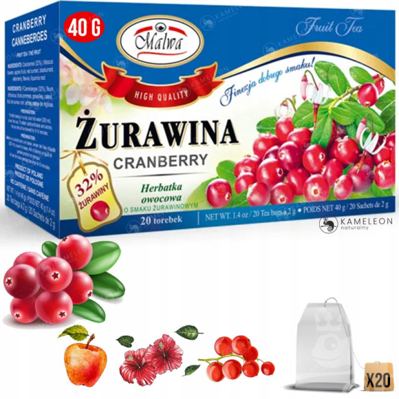 MALWA 19x HERBATA OWOCOWA saszetki MIX SMAKÓW x380 MALWA 19x HERBATA OWOCOWA saszetki MIX SMAKÓW x380