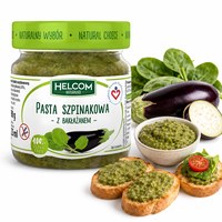 Helcom PASTA SZPINAKOWA Z BAKŁAŻANEM bezglutenowa wegańska