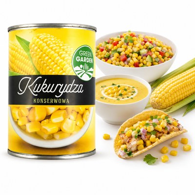 GREEN GARDEN KUKURYDZA KONSERWOWA 400G/220G