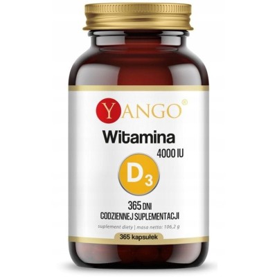 Yango WITAMINA D3 4000IU 365kaps NA ROK!