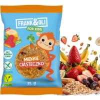 Frank&Oli FOR KIDS CIASTKO BANAN TRUSKAWKA bez glutenu 35G