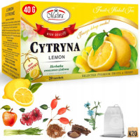 Malwa HERBATA OWOCOWO-ZIOŁOWA cytrynowa CYTRYNA 20 saszetek 40G PYSZNA!!