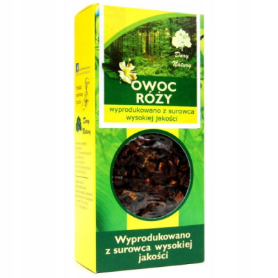 OWOC RÓŻY 50g Dary Natury DZIKA RÓŻA OWOCE naturalna witamina C