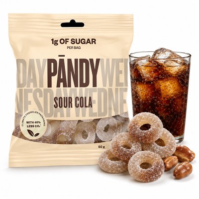 PANDY SOUR COLA ŻELKI BŁONNIKOWE BEZ DODATKU CUKRU O SMAKU