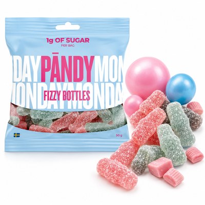 PANDY FIZZY BOTTLES ŻELKI BŁONNIKOWE BEZ CUKRU GUMA