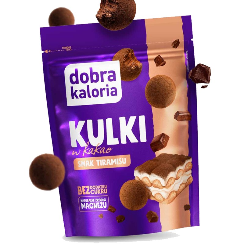 Dobra Kaloria KULKI W KAKAO smak TIRAMISU bez dodatku cukru