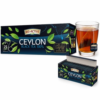 Big-Active PURE CEYLON HERBATA CZARNA 100% 25 TOREBEK 37,5 G