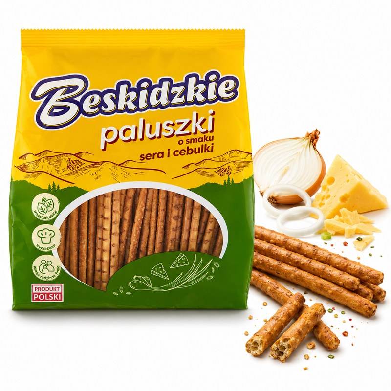 Aksam BESKIDZKIE PALUSZKI O SMAKU SEROWO-CEBULOWYM ser