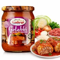 Szubryt GOŁĄBKI W SOSIE POMIDOROWYM z dodatkiem ryżu i