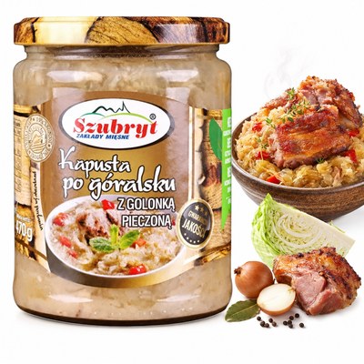 Szubryt KAPUSTA PO GÓRALSKU Z GOLONKĄ PIECZONĄ danie gotowe