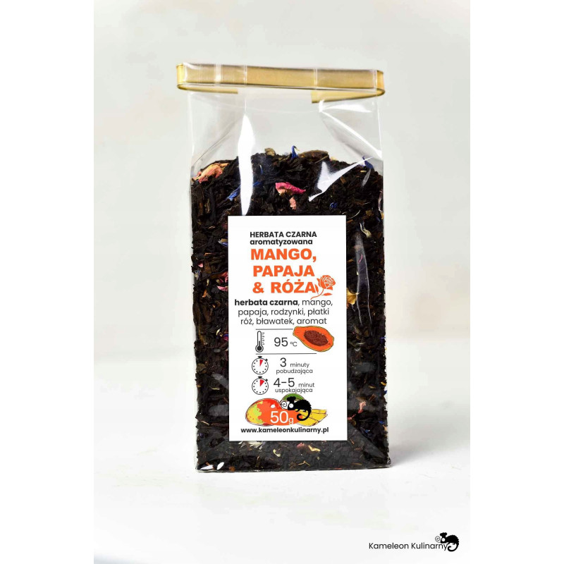 HERBATA CZARNA SMAKOWA aromatyzowana MIX 5x 50g zestaw herbat 250g PYCHA!