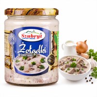 Szubryt ŻOŁĄDKI DROBIOWE W KREMOWYM SOSIE ŚMIETANOWYM w