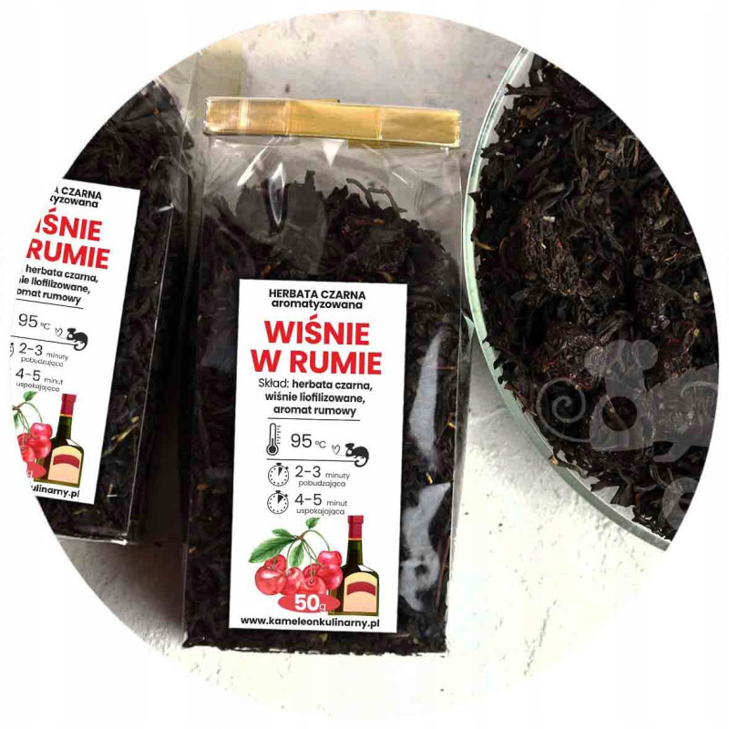 HERBATA CZARNA SMAKOWA aromatyzowana MIX 5x 50g zestaw herbat 250g PYCHA!