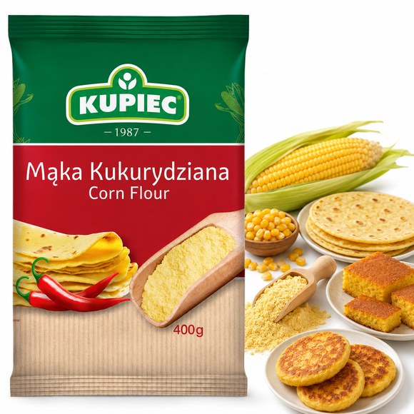 Kupiec mąka kukurydziana folia 400g