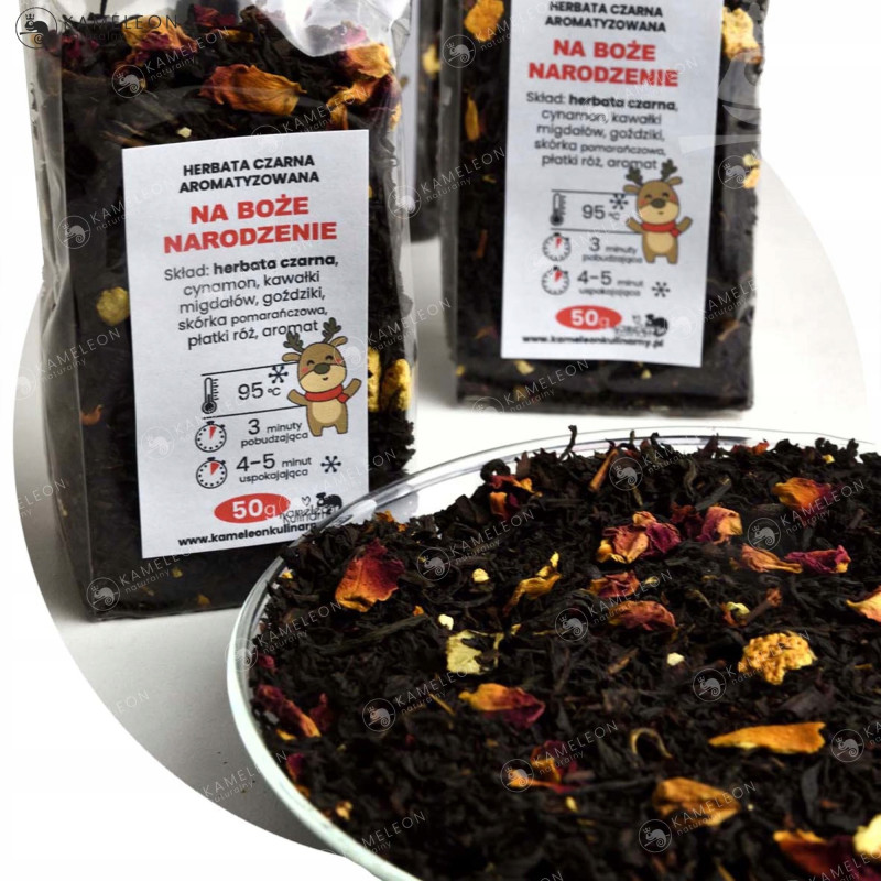 HERBATA CZARNA ŚWIĄTECZNA aromatyzowana MIX 5x50g