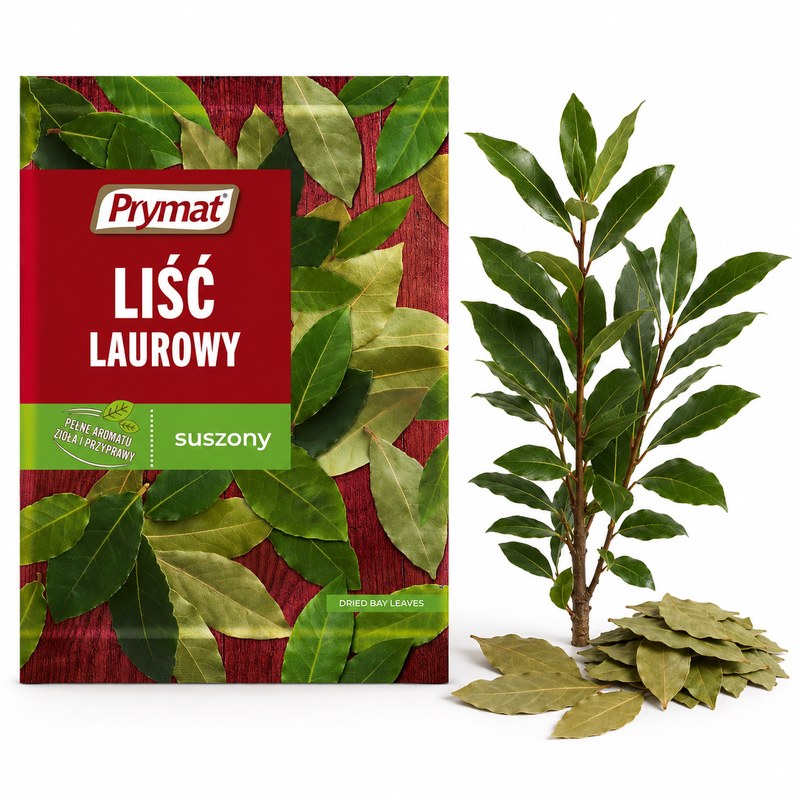 Prymat LIŚĆ LAUROWY SUSZONY AROMATYCZNA PRZYPRAWA DO DAŃ 6g