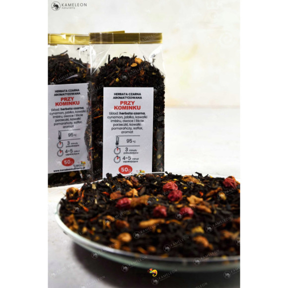 HERBATA CZARNA ŚWIĄTECZNA aromatyzowana MIX 5x50g HERBATA CZARNA ŚWIĄTECZNA aromatyzowana MIX 5x50g