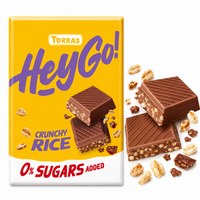 Torras HEY GO! CRUNCHY RICE CZEKOLADA MLECZNA Z CHRUPIĄCYM