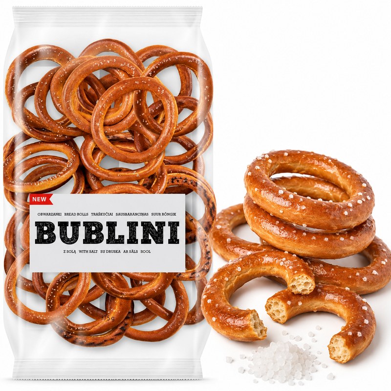 BUBLINI OBWARZANKI Z SOLĄ ręcznie robione 375g