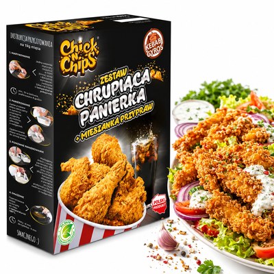 GREAT GASTRO CHICK'N'CHIPS zestaw CHRUPIĄCA PANIERKA
