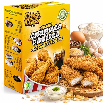 GREAT GASTRO CHICK'N'CHIPS zestaw CHRUPIĄCA PANIERKA