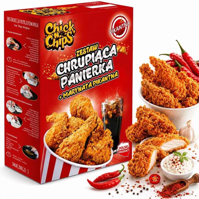 GREAT GASTRO CHICK'N'CHIPS zestaw CHRUPIĄCA PANIERKA