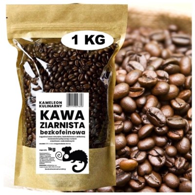 Kameleon Kulinarny KAWA BEZKOFEINOWA ZIARNISTA 100% Arabica