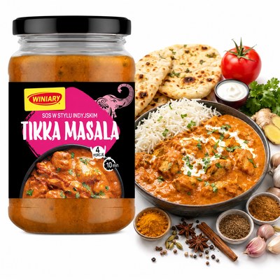Winiary TIKKA MASALA sos w stylu indyjskim SŁOIK 340G