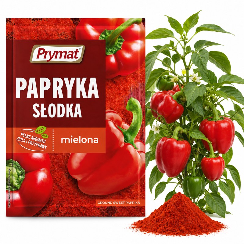 Prymat PAPRYKA SŁODKA MIELONA aromatyczna przyprawa do dań