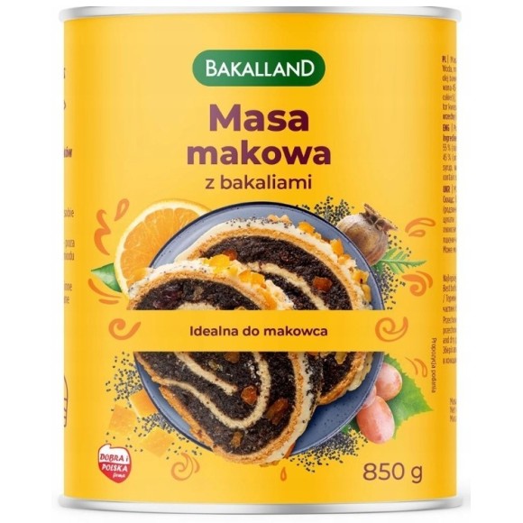 BAKALLAND MASA MAKOWA Z BAKALIAMI DO CIAST I DESERÓW puszka