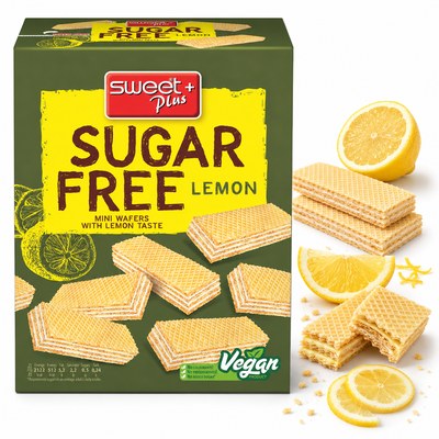 Sweet Plus SUGAR FREE LEMON WAFELKI BEZ CUKRU z kremem