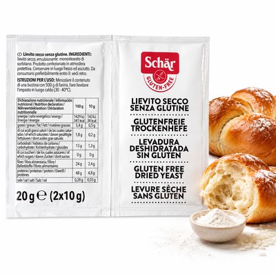 Schar DROŻDŻE SUSZONE BEZGLUTENOWE LIEVITO 20G 2 SASZETKI