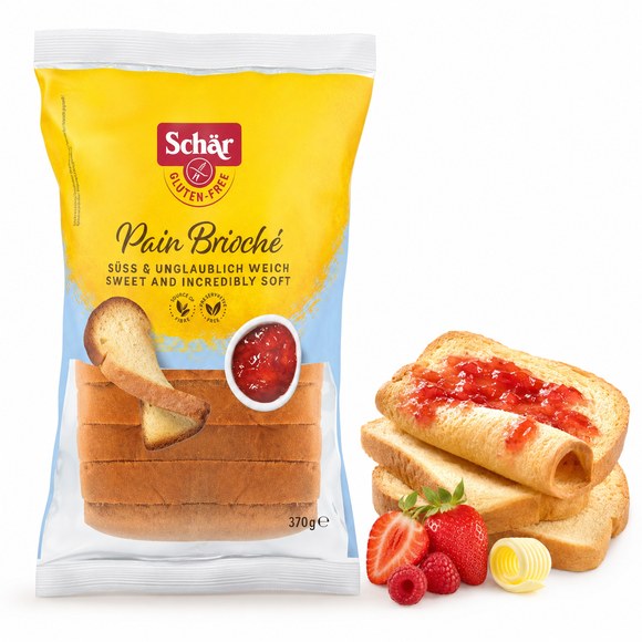 Schar PAIN BRIOCHE SŁODKI CHLEB BEZGLUTENOWY ala chałka 370G