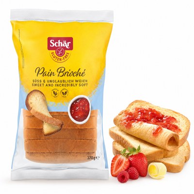 Schar PAIN BRIOCHE SŁODKI CHLEB BEZGLUTENOWY ala chałka 370G