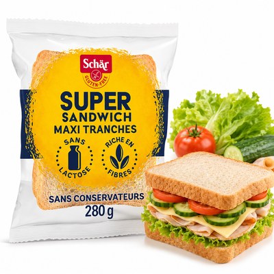 Schar SUPER SANDWICH CHLEB BEZGLUTENOWY XL KANAPKOWY 280G