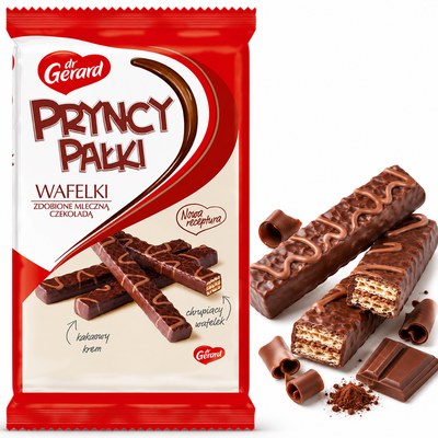 DR GERARD PRYNCYPAŁKI WAFELKI W CZEKOLADZIE MLECZNEJ 200G