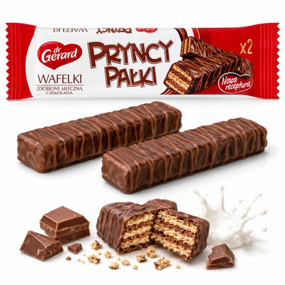 DR GERARD PRYNCYPAŁKI WAFELKI KAKAOWE W CZEKOLADZIE 21G