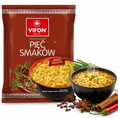 Vifon ZUPA PIĘĆ SMAKÓW zupka chińska błyskawiczna LEKKO