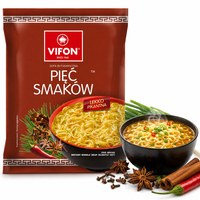 Vifon ZUPA PIĘĆ SMAKÓW zupka chińska błyskawiczna LEKKO