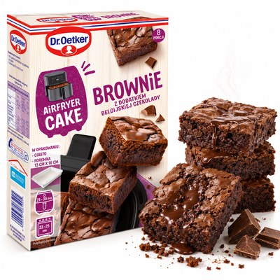 Dr. Oetker AIRFRYER CAKES BROWNIE Z BELGIJSKĄ CZEKOLADĄ