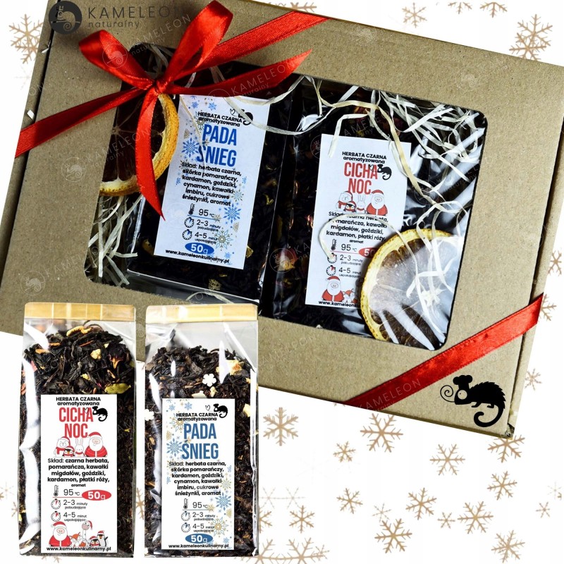 ZESTAW PREZENTOWY na PREZENT HERBATA ŚWIĄTECZNA CICHA NOC +